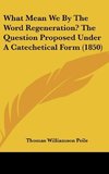 What Mean We By The Word Regeneration? The Question Proposed Under A Catechetical Form (1850)