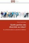 Quelle gestion des diversités au Liban?