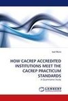 HOW CACREP ACCREDITED INSTITUTIONS MEET THE CACREP PRACTICUM STANDARDS