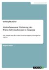 Maßnahmen zur Förderung des Wirtschaftswachstums in Singapur