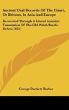 Ancient Oral Records Of The Cimri, Or Britons, In Asia And Europe