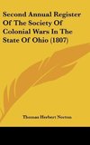 Second Annual Register Of The Society Of Colonial Wars In The State Of Ohio (1807)