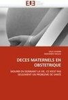 DECES MATERNELS EN OBSTETRIQUE