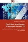 Conditions stratégiques d'appropriation des TIC