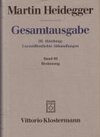 Gesamtausgabe Abt. 3 Unveröffentlichte Abhandlungen Bd. 66. Besinnung (1938/39)