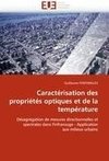 Caractérisation des propriétés optiques et de la température