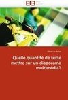 Quelle quantité de texte mettre sur un diaporama multimédia?