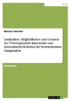 Laufanalyse. Möglichkeiten und Grenzen der Übertragbarkeit kinetischer und kinematischer Kriterien der beobachtenden Ganganalyse