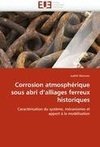 Corrosion atmosphérique sous abri d'alliages ferreux historiques