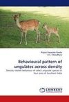 Behavioural pattern of ungulates across density