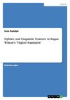 Stylistic and Linguistic Features in Angus Wilson's 