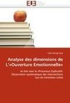 Analyse des dimensions de L'«Ouverture Emotionnelle»