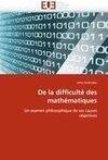 De la difficulté des mathématiques