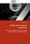 Etude de nouveaux matériaux