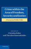 Crime Within the Area of Freedom, Security and Justice