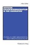 Deutsche Politikwissenschaftler in der Emigration