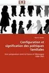 Configuration et signification des politiques familiales