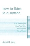 How to Listen to a Sermon