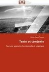 Texte et contexte