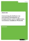 Untersuchung des Einflusses von verschiedenen Erdölanteilen im Formationswasser auf die Spaltkorrosion verschiedener metallischer Werkstoffe