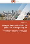 Analyse directe de traces de polluants atmosphériques