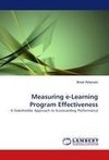 Measuring e-Learning Program Effectiveness