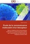 Étude de la reconnaissance moléculaire d'un biocapteur