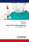 Acute Pain Management