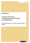 Corporate Governance, Unternehmensfinanzierung und Rechnungslegung