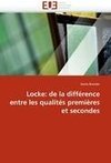 Locke: de la différence entre les qualités premières et secondes