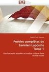 Poésies complètes de Savinien Lapointe Tome 1