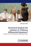 Numerical Analysis for solution of 'Ordinary Differential Equations'