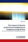 The impact of Korean performance budgeting on budgetary programmes