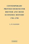 Contemporary Printed Sources for British and Irish Economic History 1701 1750