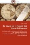 La clause sur le respect des droits de l'Homme