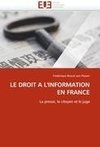 LE DROIT A L'INFORMATION EN FRANCE