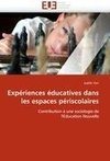 Expériences éducatives dans les espaces périscolaires