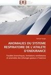 ANOMALIES DU SYSTEME RESPIRATOIRE DE L'ATHLETE D'ENDURANCE