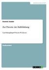 Zur Theorie der Halbbildung