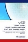 copper loaded polysaccharides- cellulose fibers with biocidal actions