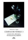 Hermann Ungar: Gedichte, Dramen, Feuilletons, Briefe