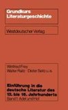 Einführung in die deutsche Literatur des 12. bis 16. Jahrhunderts