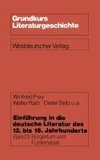 Einführung in die deutsche Literatur des 12. bis 16. Jahrhunderts