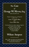 The Case of Geoge W. Niven, Esq.