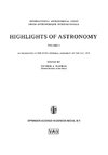 Highlights of Astronomy, Volume 5