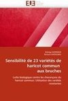 Sensibilité de 23 variétés de haricot commun  aux bruches