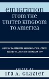 Emigration from the United Kingdom to America, Volume 11