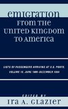 Emigration from the United Kingdom to America, Volume 16