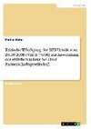 Kritische Würdigung des BFH-Urteils vom 28.10.2008 (VIII R 73/06) zur Anwendung der Abfärberegelung bei einer Partnerschaftsgesellschaft