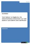 'Style Markers' im Englischen. Die unterschiedlichen Definitionen von 'style markern' nach Enkvist, Esser und Werlich